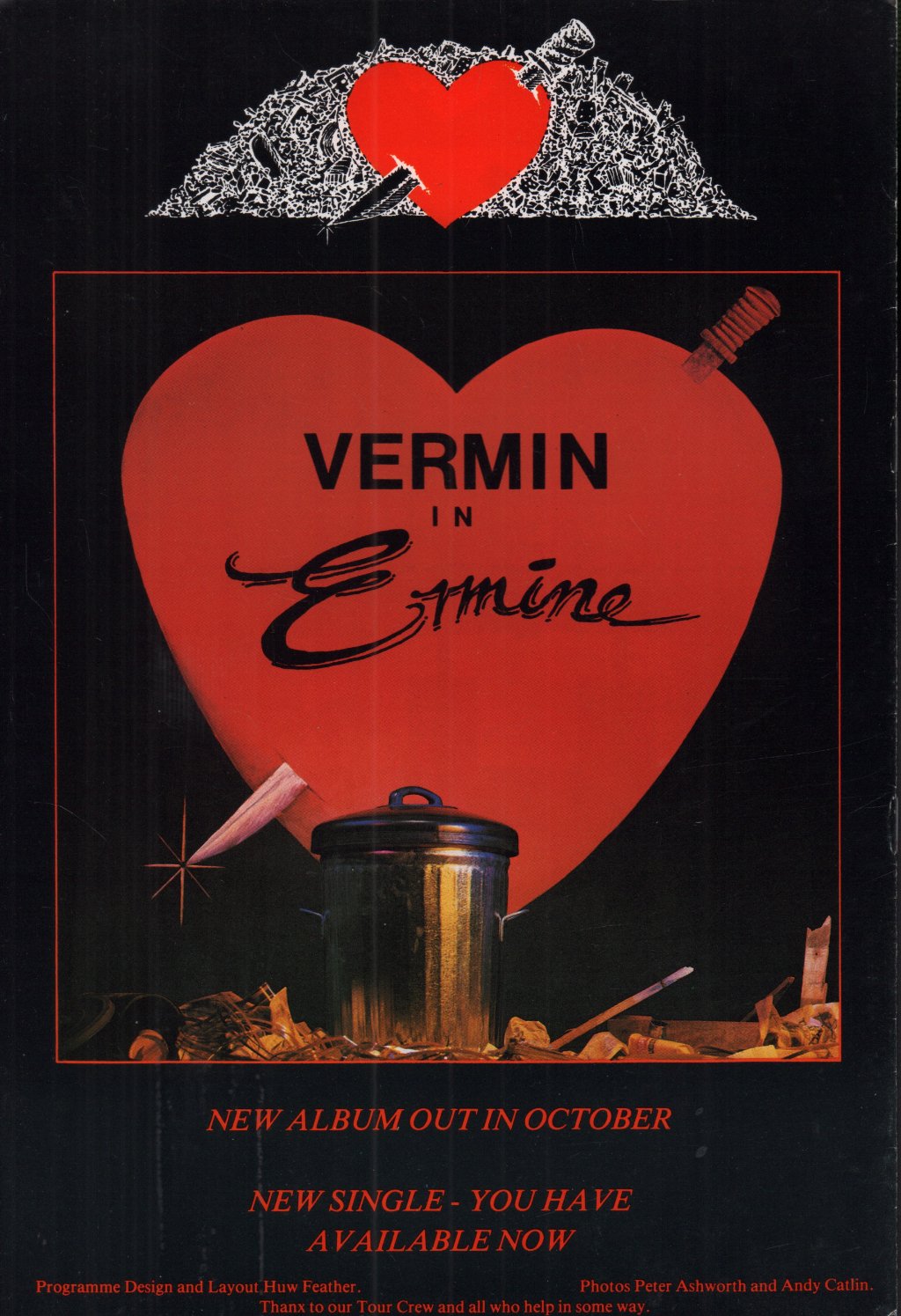 Marc Almond And The Willing Sinners - Vermin In Ermine - Tour Programme
