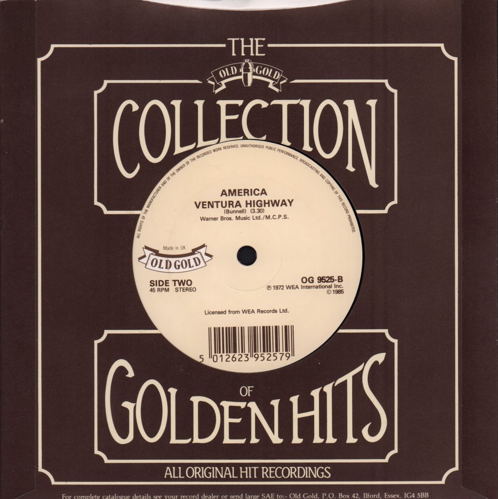 America - Horse With No Name - 7 Inch