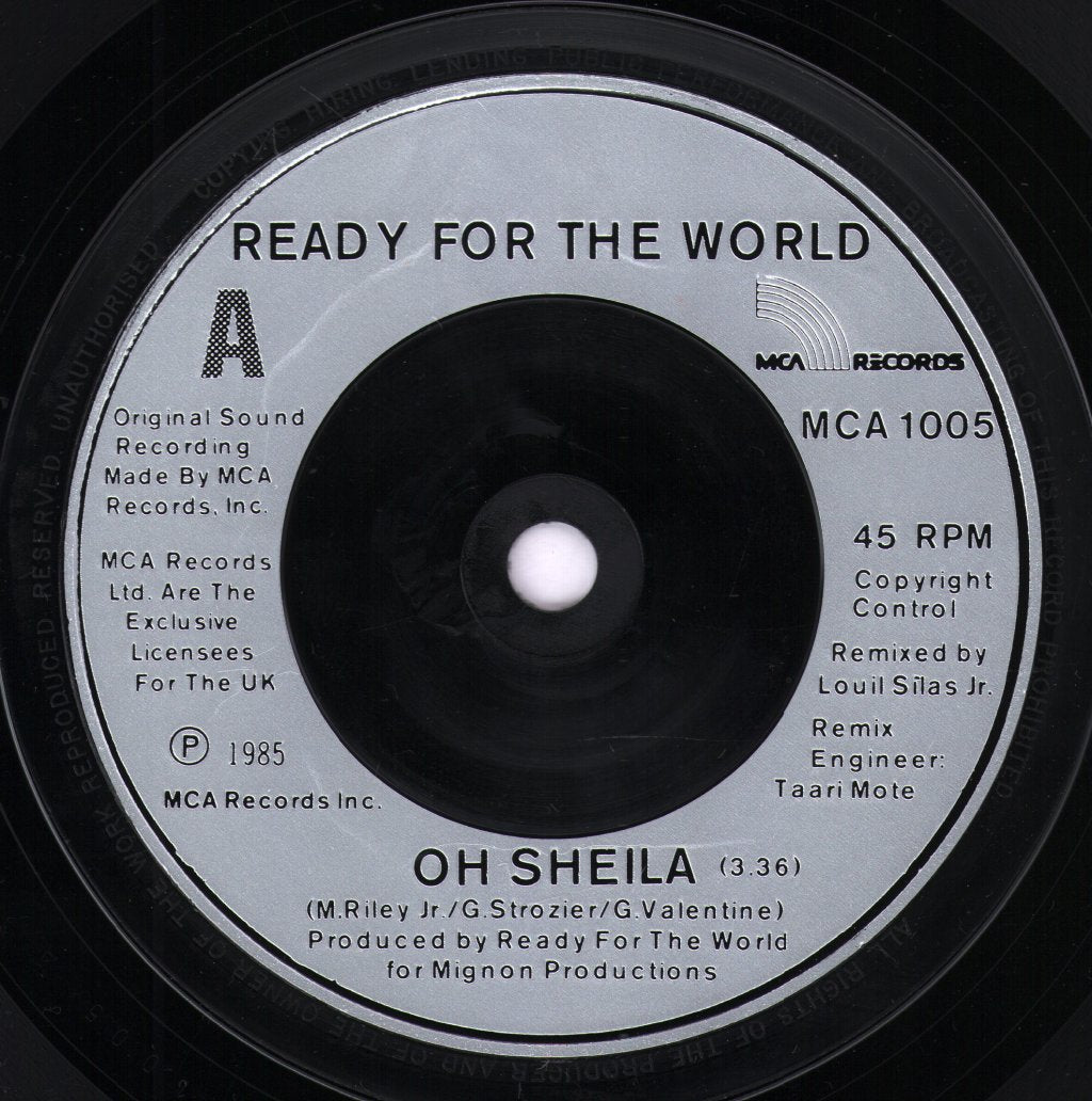 Ready For The World - Oh Sheila - 7 Inch