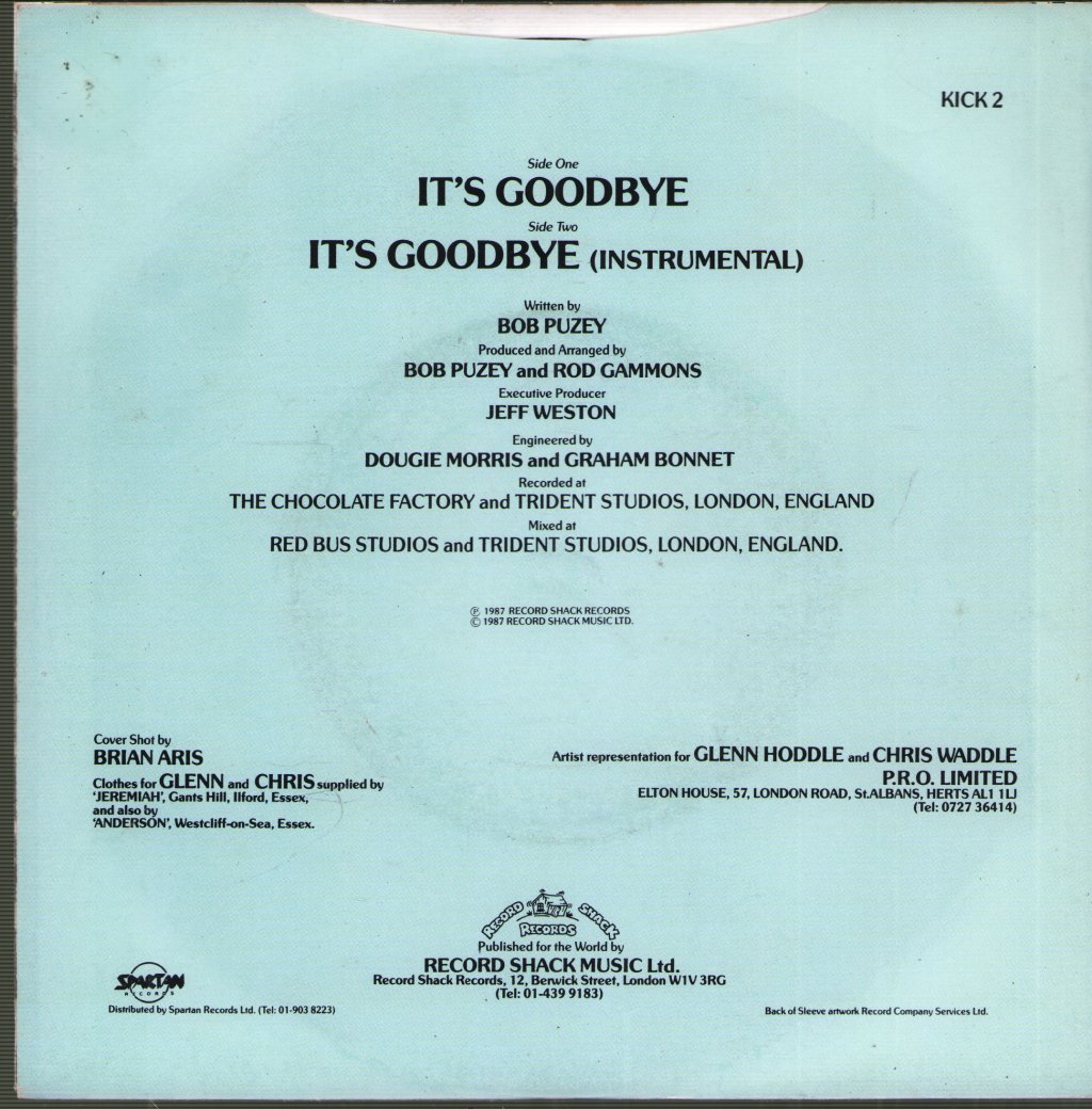 Glenn And Chris - It's Goodbye - 7 Inch
