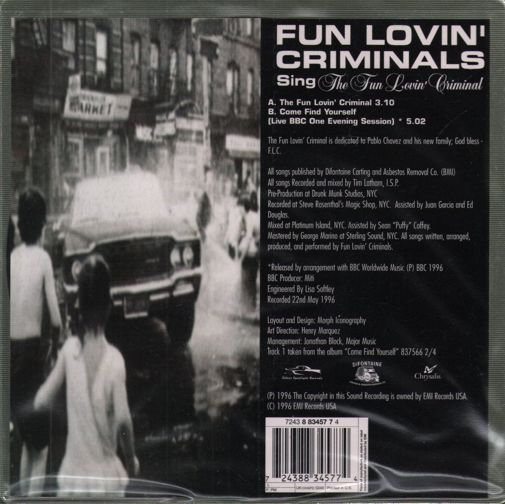 Fun Lovin' Criminals - Fun Lovin' Criminal - 7 Inch