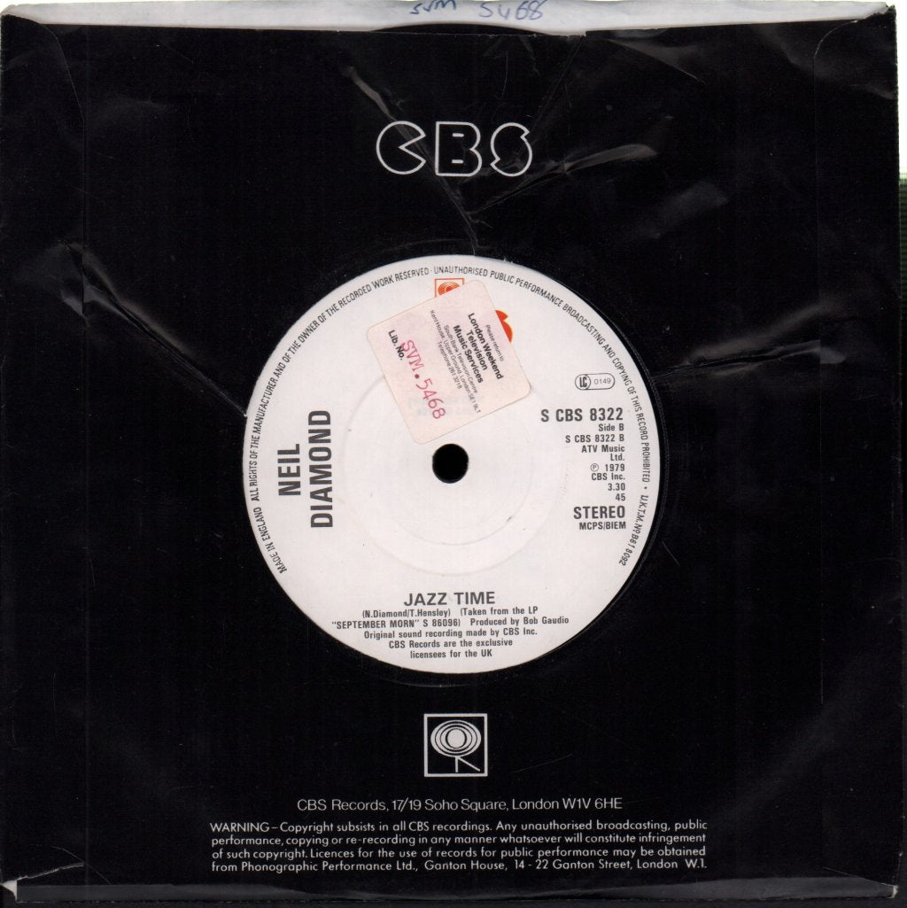 Neil Diamond - Dancing In The Street - 7 Inch