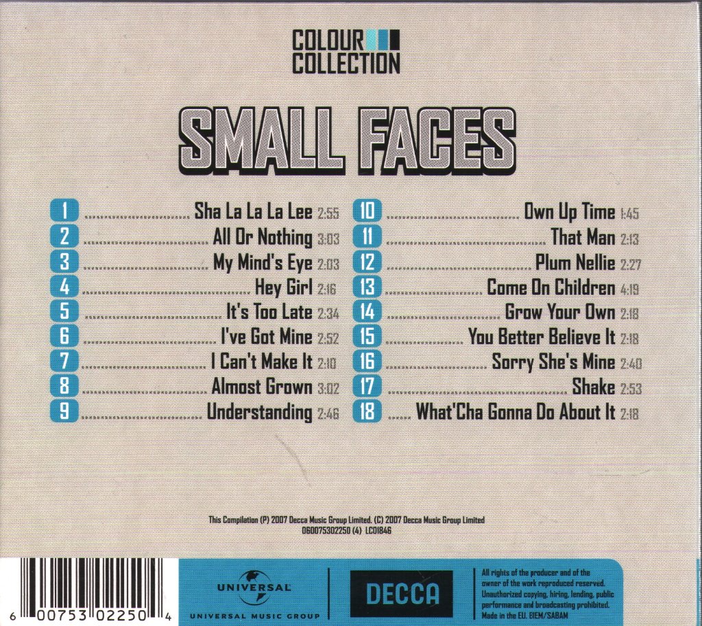 Small Faces - Colour Collection - Cd