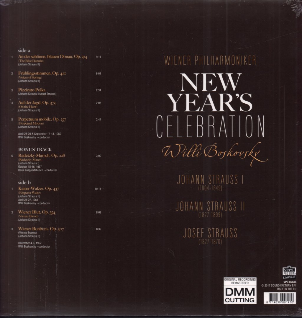 Willi Boskovsky - New Year's Celebration - Lp