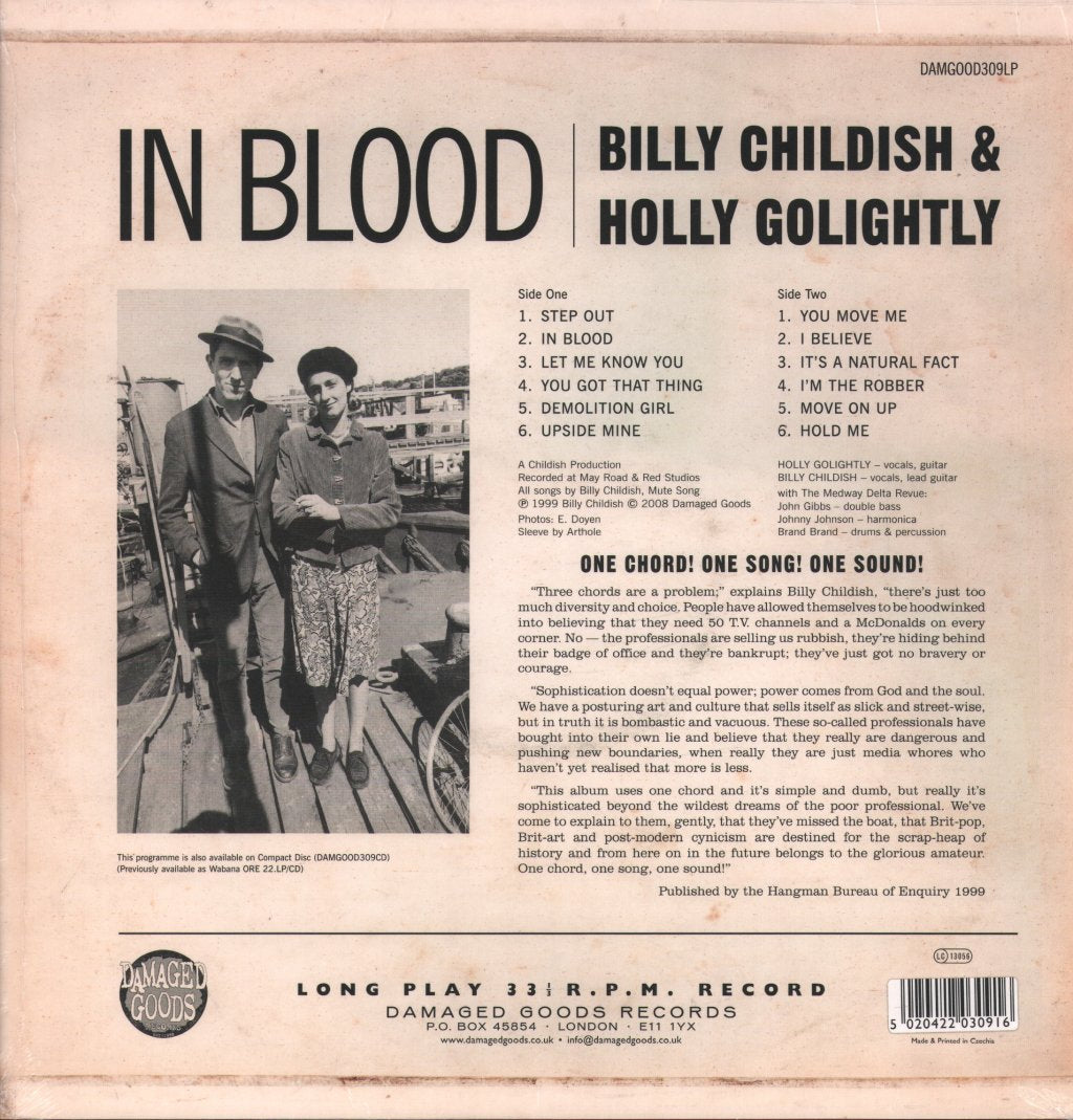 Billy Childish and Holly Golightly - In Blood (One Chord! One Song! One Sound!) - Lp