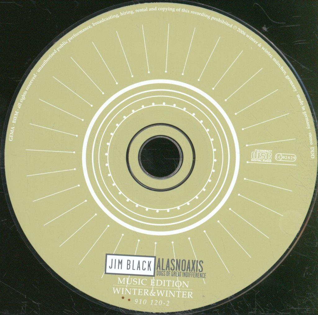 Jim Black, Alasnoaxis - Dogs Of Great Indifference - Cd