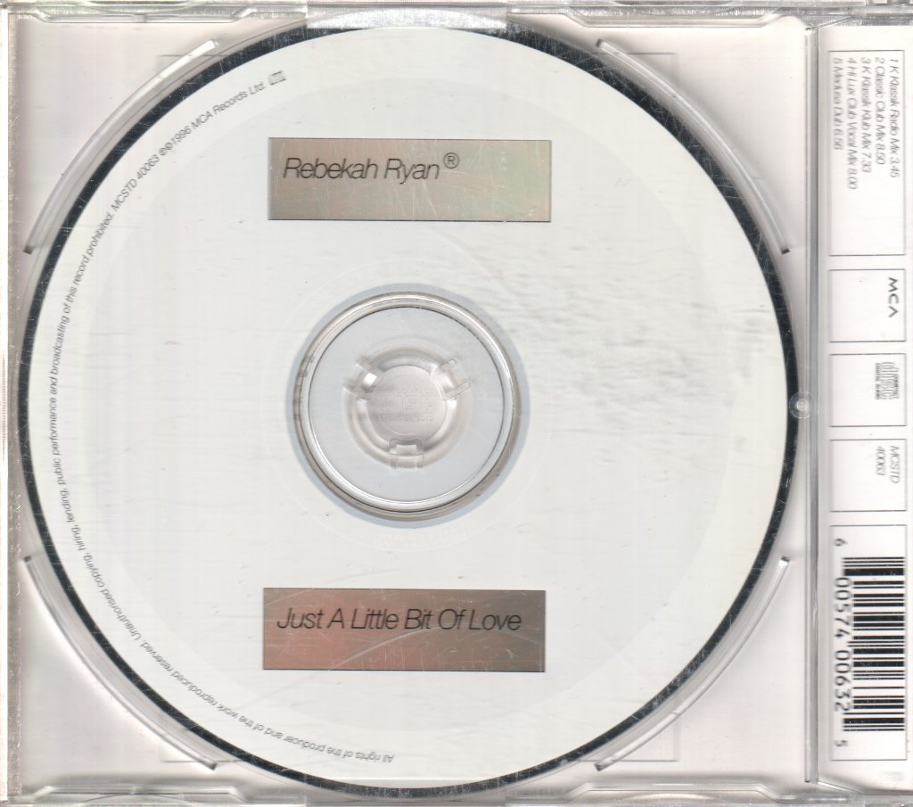 Rebekah Ryan - Just A Little Bit Of Love - Cd