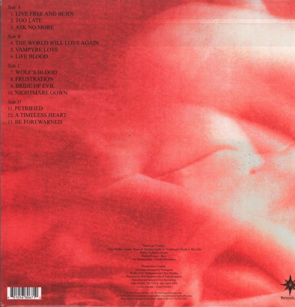 Pentagram - Be Forewarned - Lp