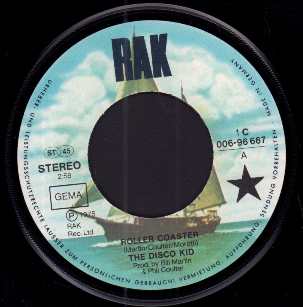 Disco Kid - Roller Coaster - 7 Inch