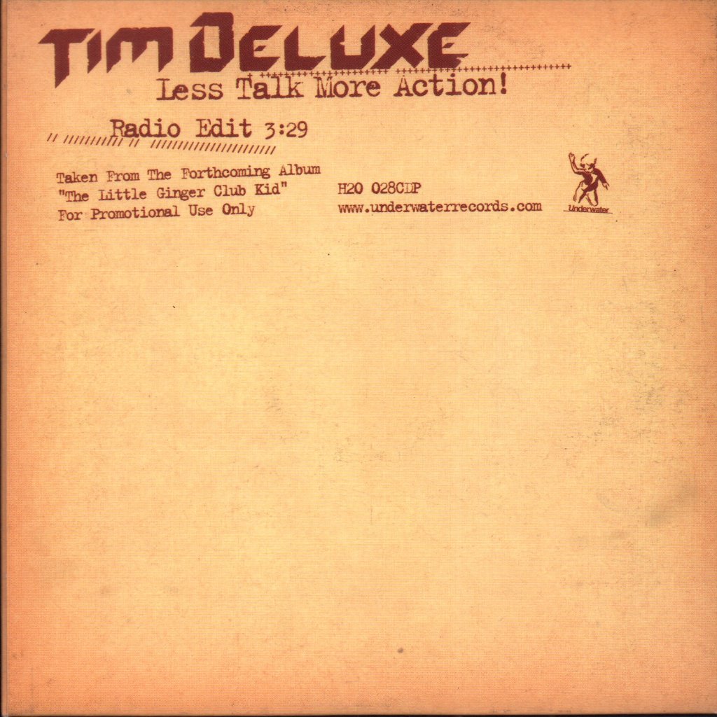 Tim Deluxe - Less Talk More Action! - Cd