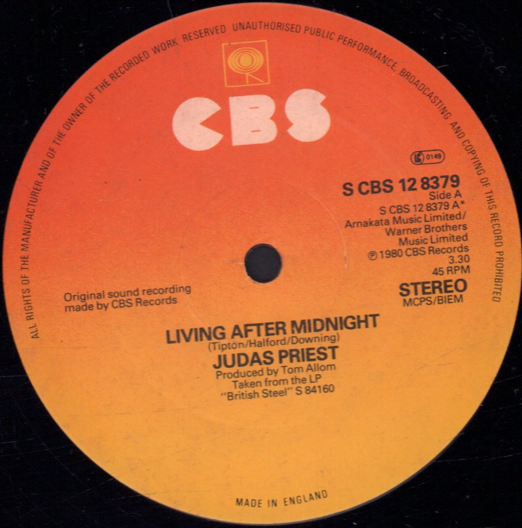 Judas Priest - Living After Midnight - 12 Inch