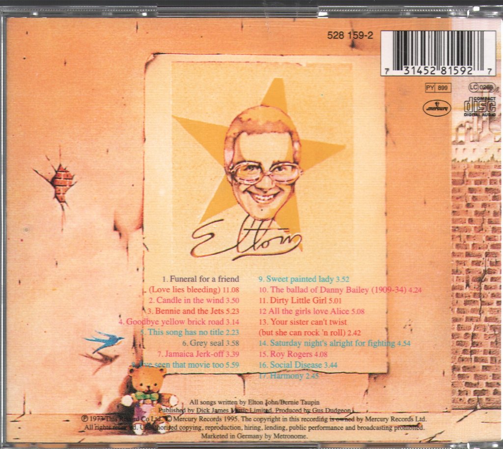 Elton John - Goodbye Yellow Brick Road - Cd