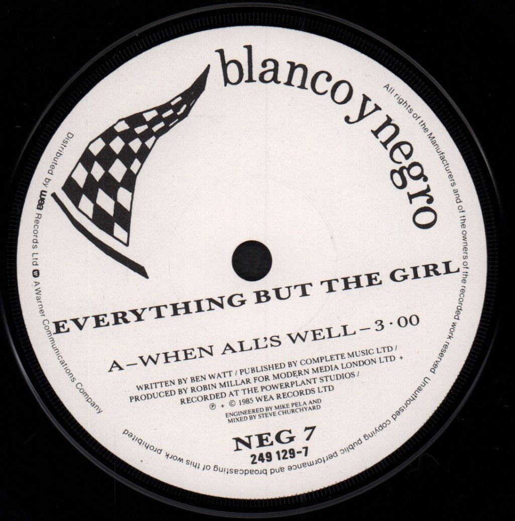 Everything But The Girl - When All's Well - 7 Inch