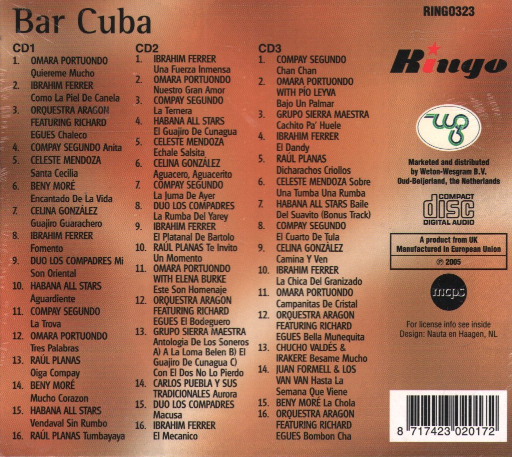 Various Artists - Bar Cuba - Cd Set