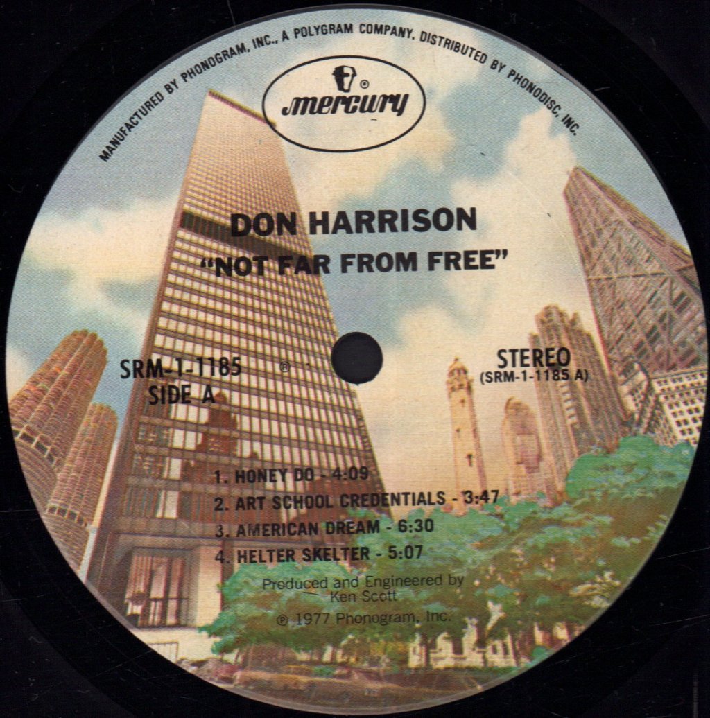 Don Harrison - Not Far From Free - Lp