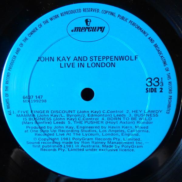 John Kay - Live In London - Lp