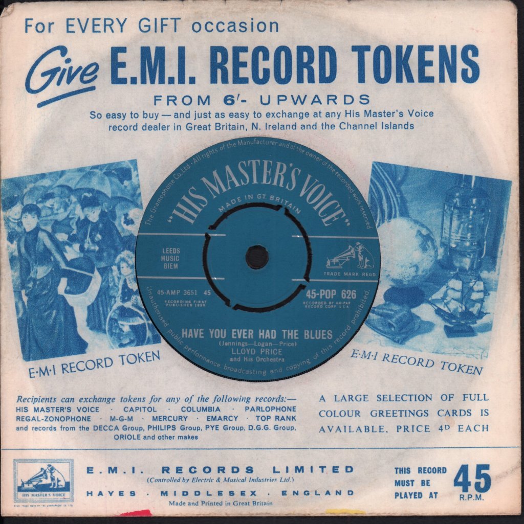 Lloyd Price - Have You Ever Had The Blues - 7 Inch
