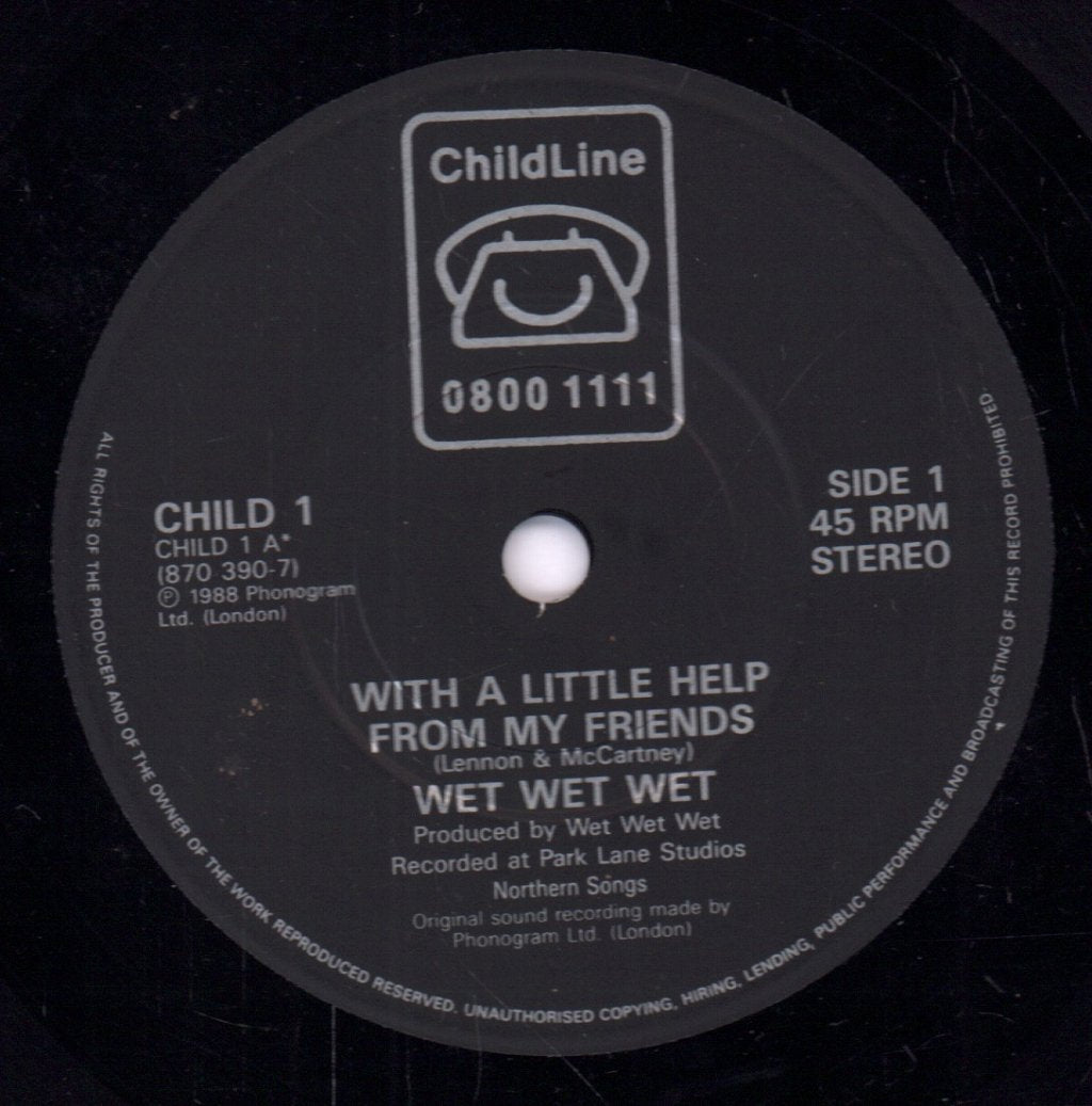 Wet Wet Wet/Billy Bragg - With A Little Help From My Friends/She's Leaving Home - 7 Inch