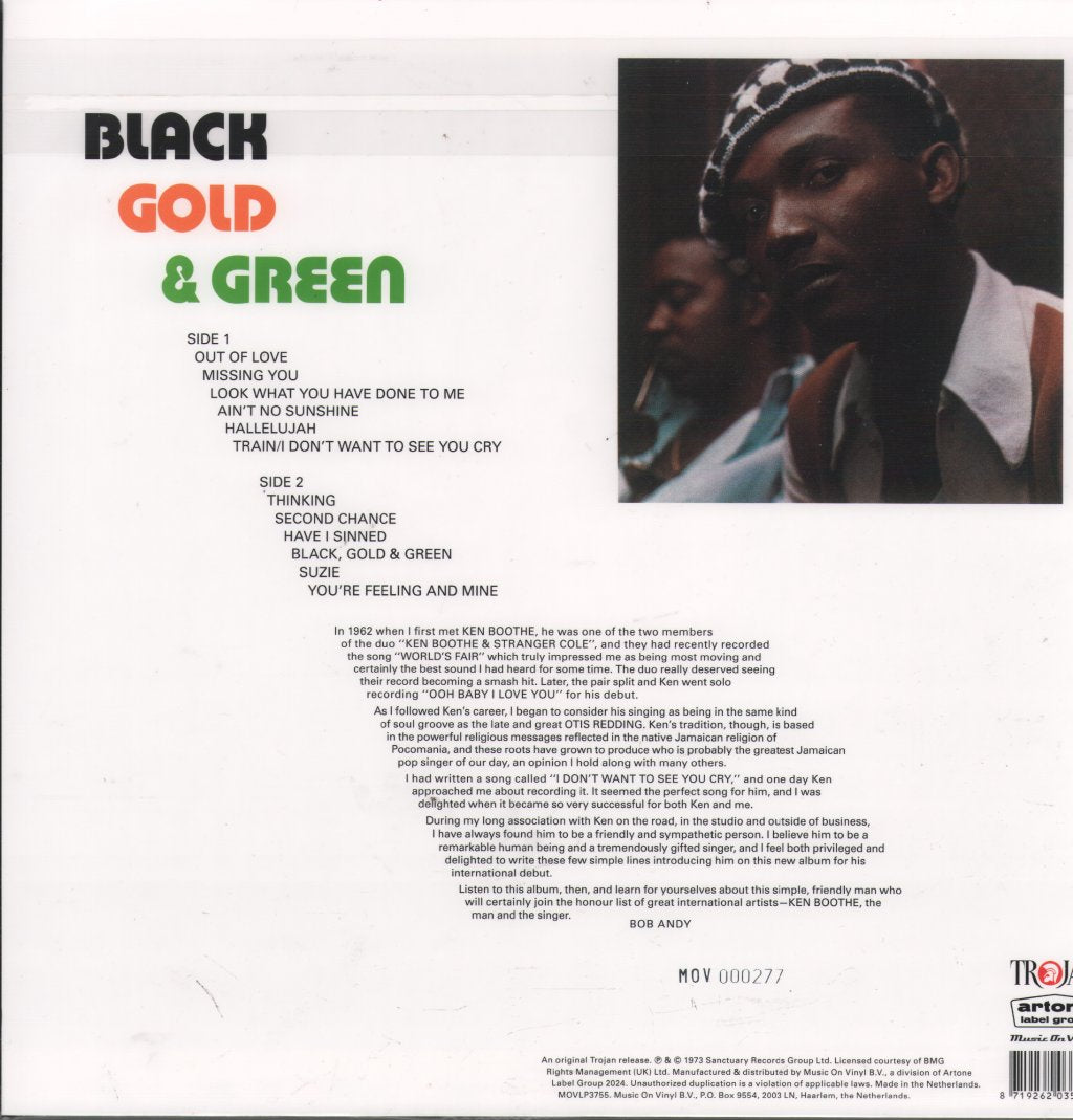 Ken Boothe - Black Gold & Green - Lp