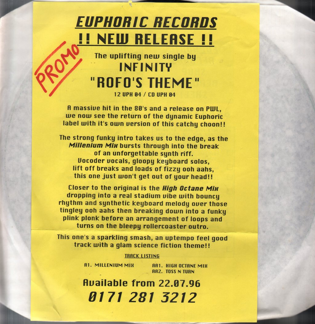 Infinity - Rofo's Theme - 12 Inch