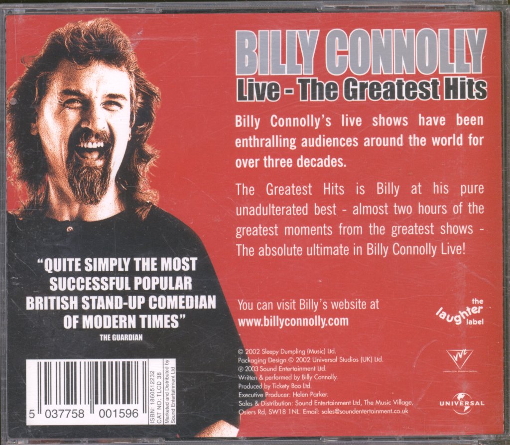 Billy Connolly - Live - The Greatest Hits - Cd