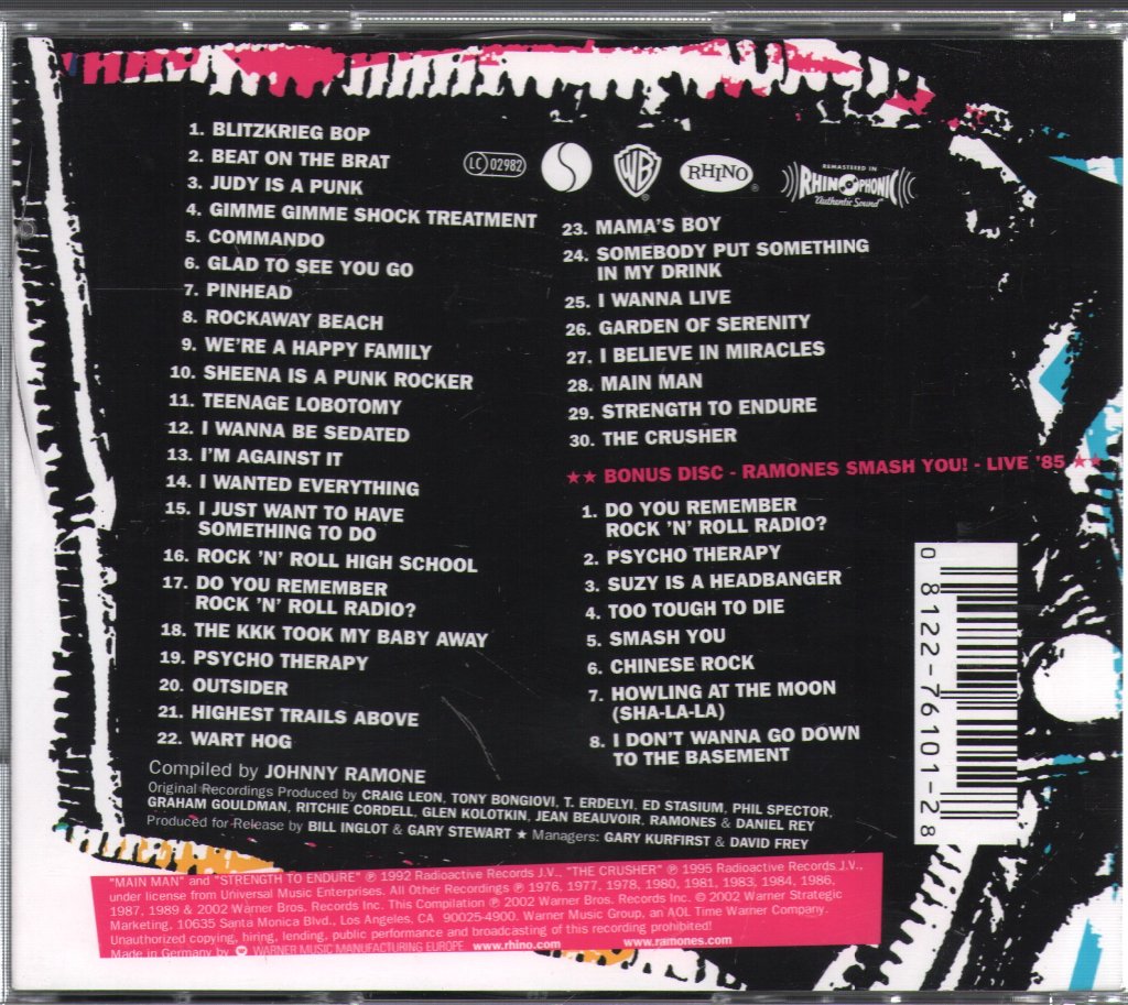 Ramones - Loud, Fast Ramones: Their Toughest Hits - Double Cd