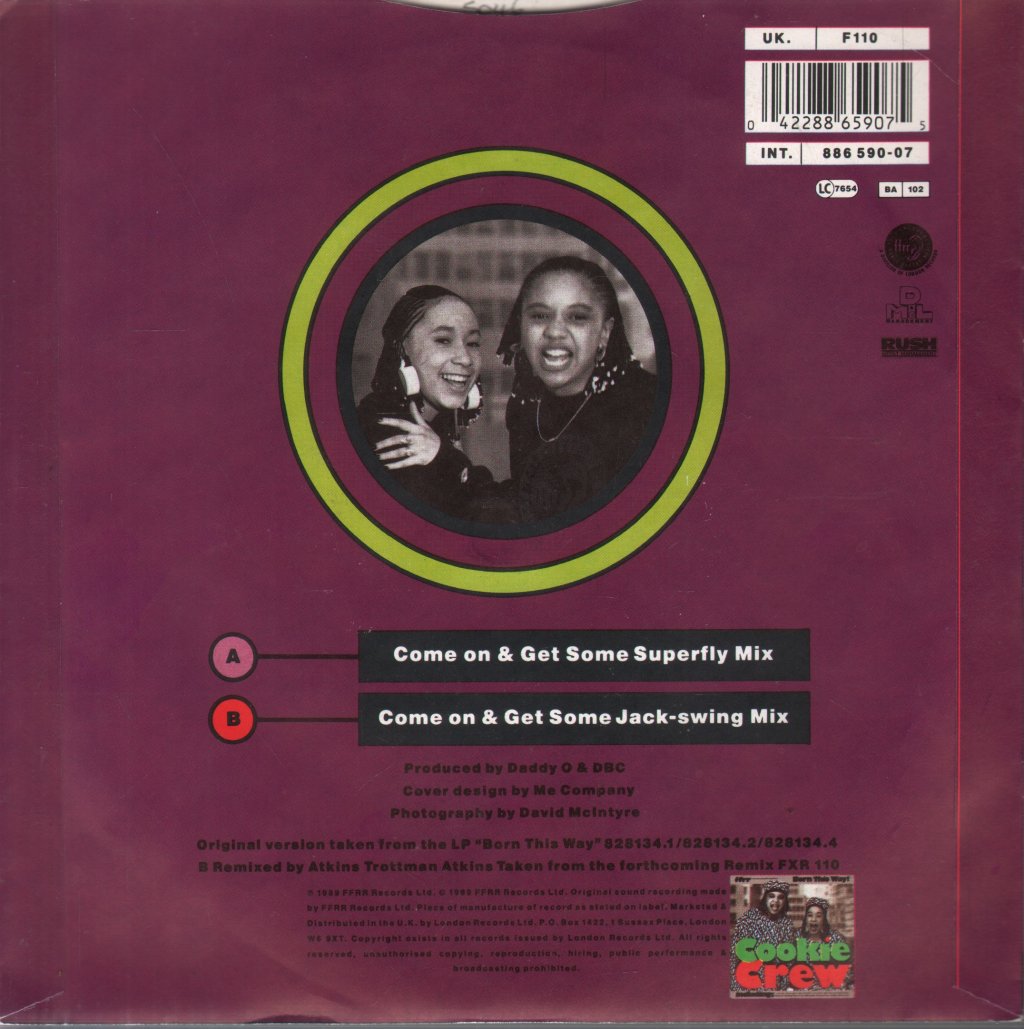 Cookie Crew - Come On And Get Some - 7 Inch