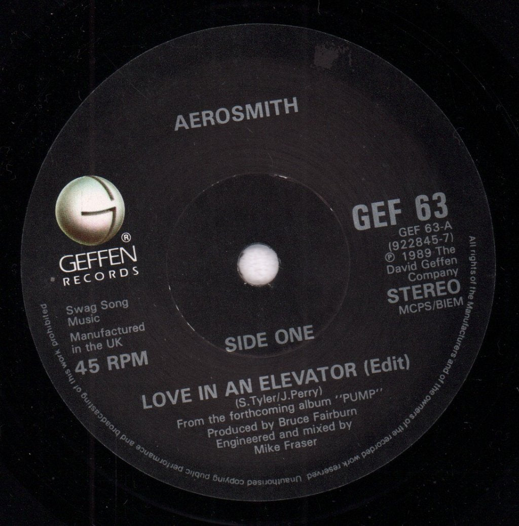 Aerosmith - Love In An Elevator - 7 Inch