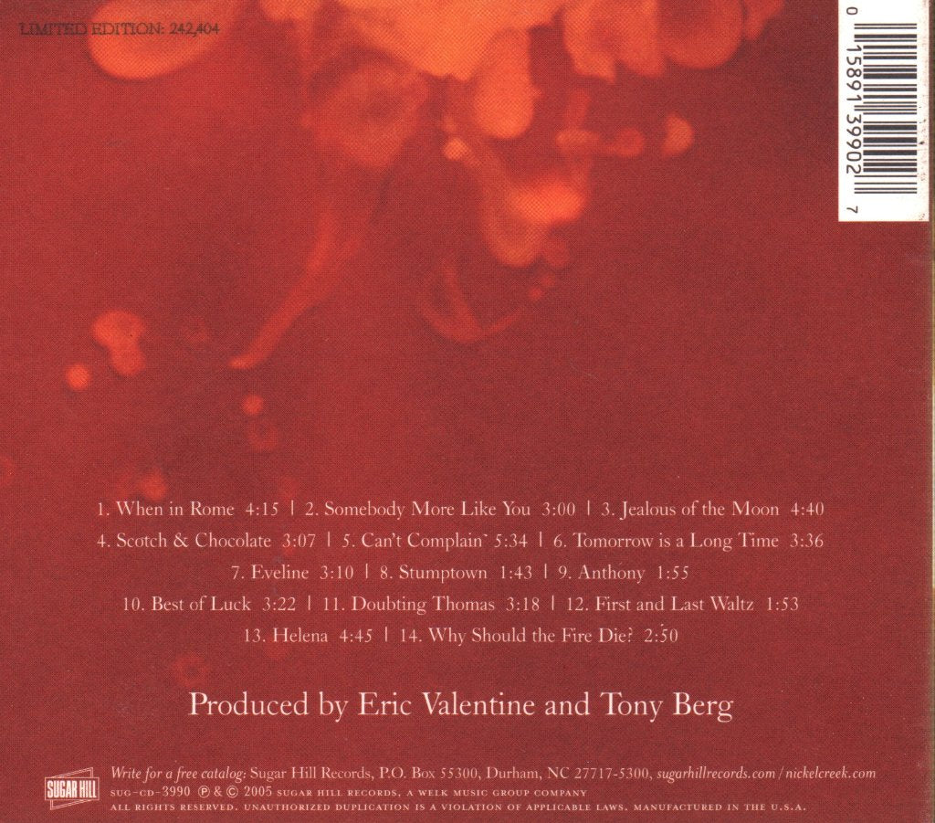 Nickel Creek - Why Should The Fire Die? - Cd