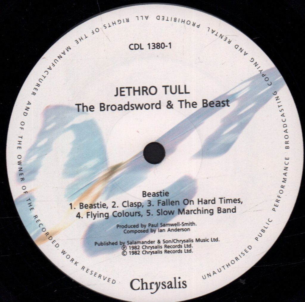 Jethro Tull - Broadsword And The Beast - Lp