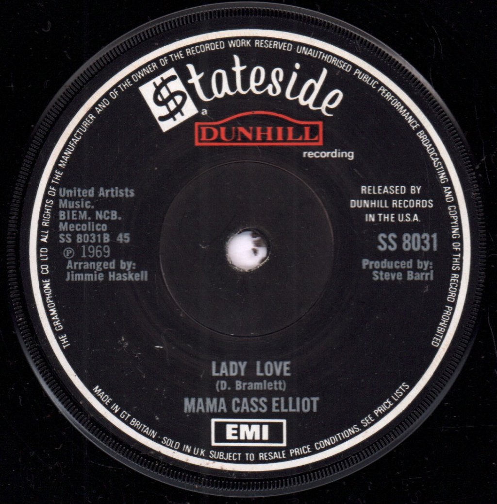 Mama Cass Elliot - Make Your Own Kind Of Music - 7 Inch