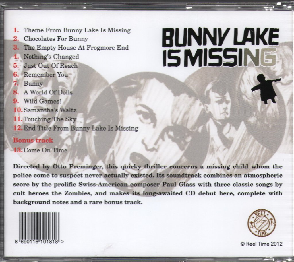 Paul Glass - Bunny Lake Is Missing (O.S.T.) - Cd
