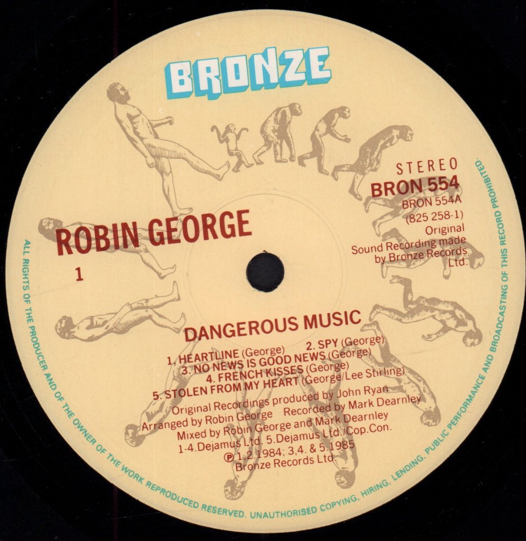 Robin George - Dangerous Music - Lp