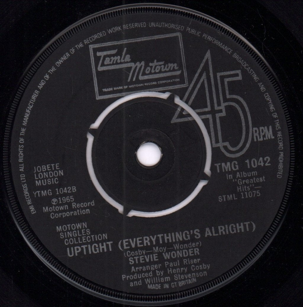 Stevie Wonder - Uptight - 7 Inch