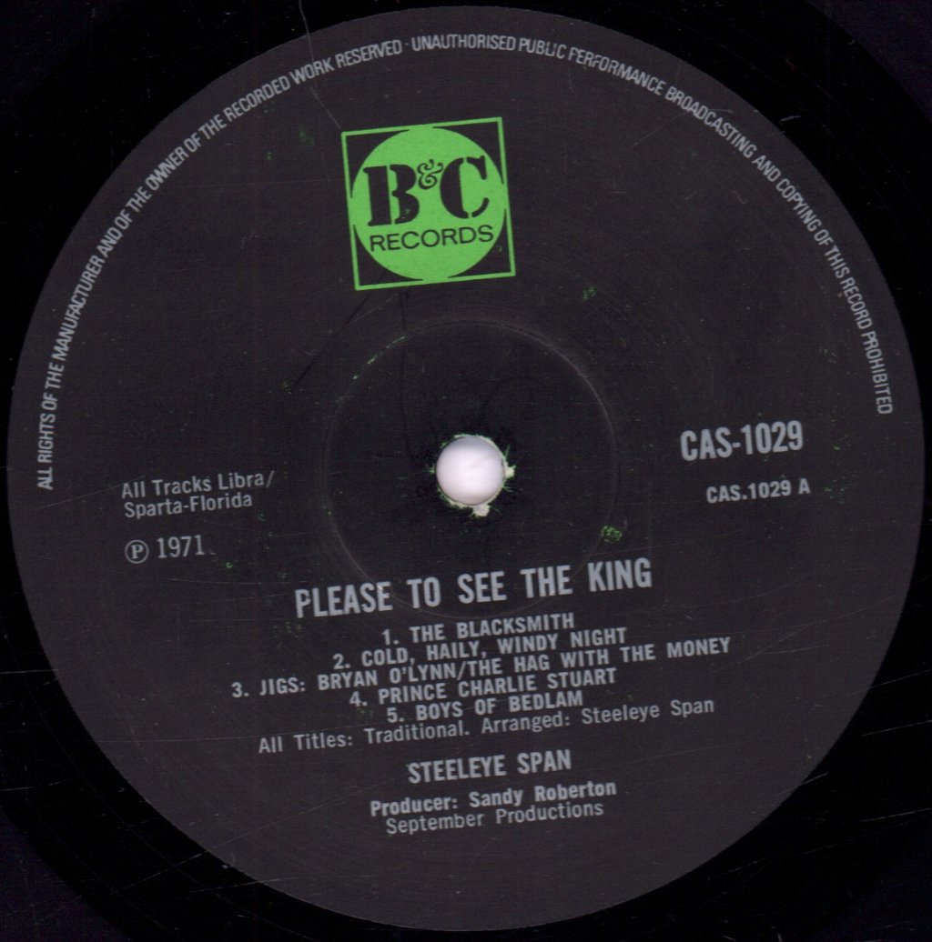 Steeleye Span - Please To See The King - Lp