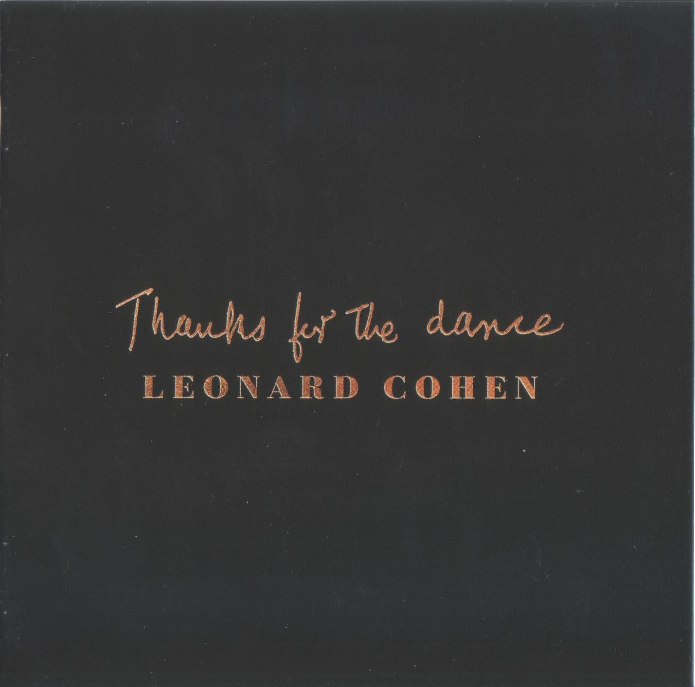 Leonard Cohen - Thanks For the Dance - Cd
