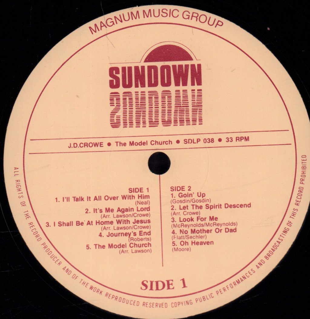 J.d.crowe - Model Church - Lp