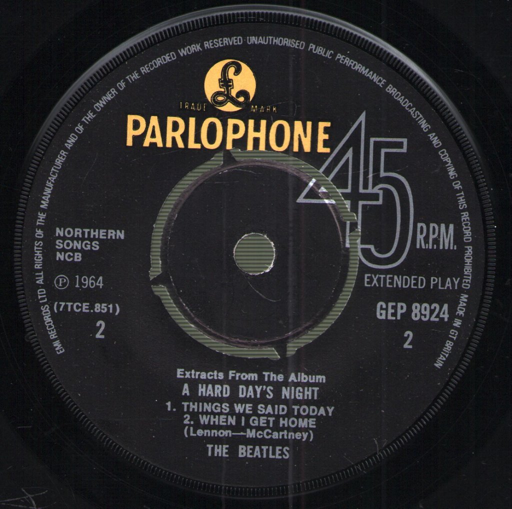 Beatles - Extracts From The Album A Hard Day's Night - 7 Inch