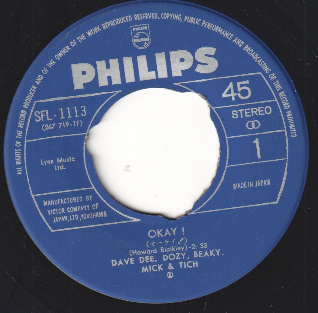 Dave Dee Dozy Beaky Mick And Tich - Okay - 7 Inch