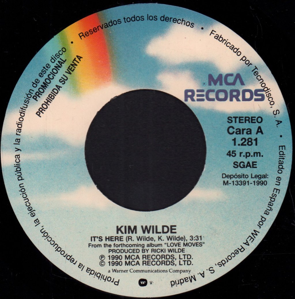 Kim Wilde - It's Here - 7 Inch