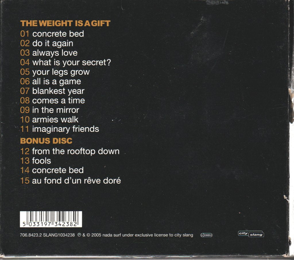 Nada Surf - Weight Is A Gift - Cd Set