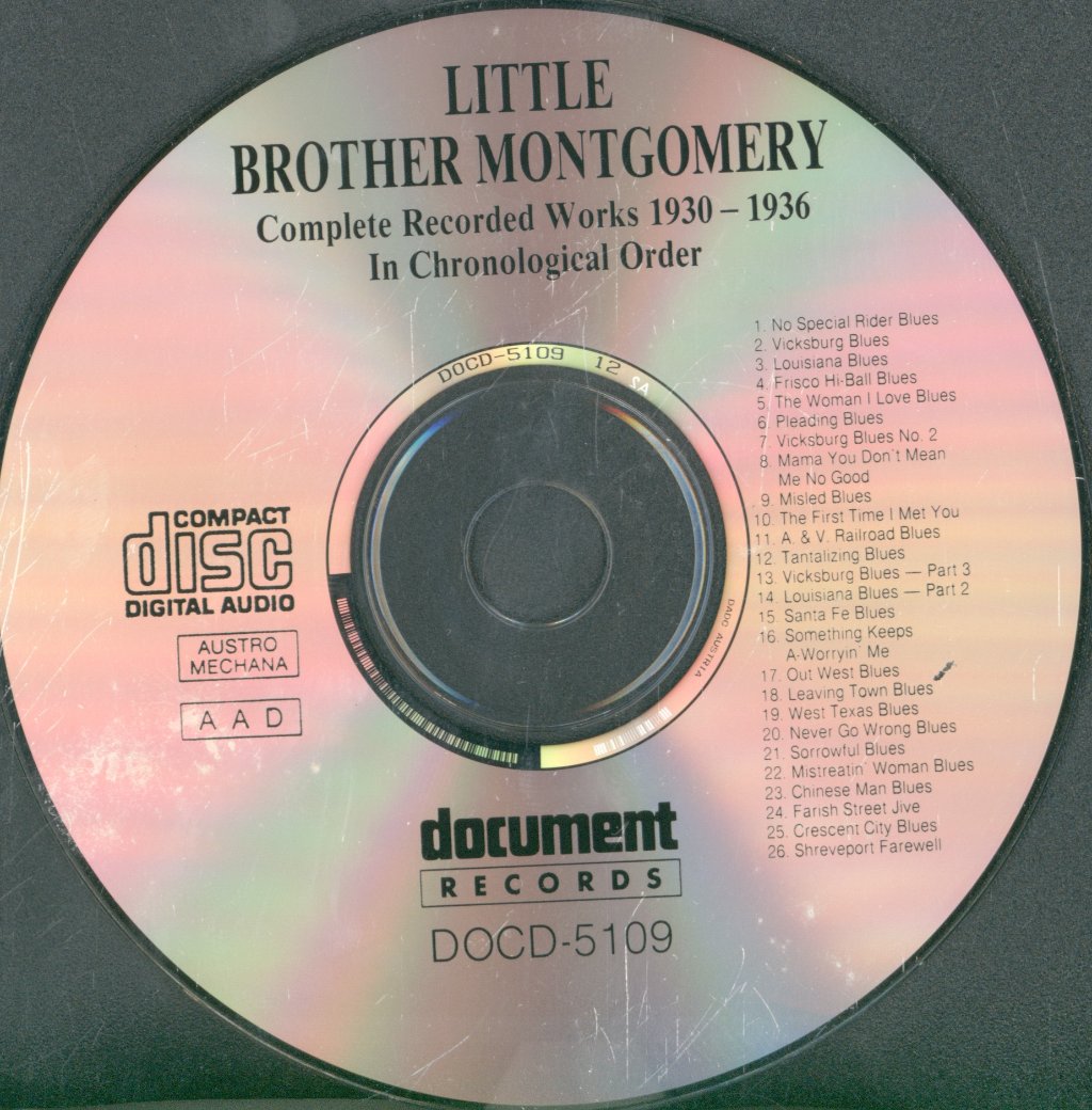 Little Brother Montgomery - Complete Recorded Works In Chronological Order 1930-1936 - Cd