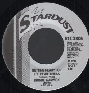 Dionne Warwick - Getting Ready For The Heartbreak - 7 Inch