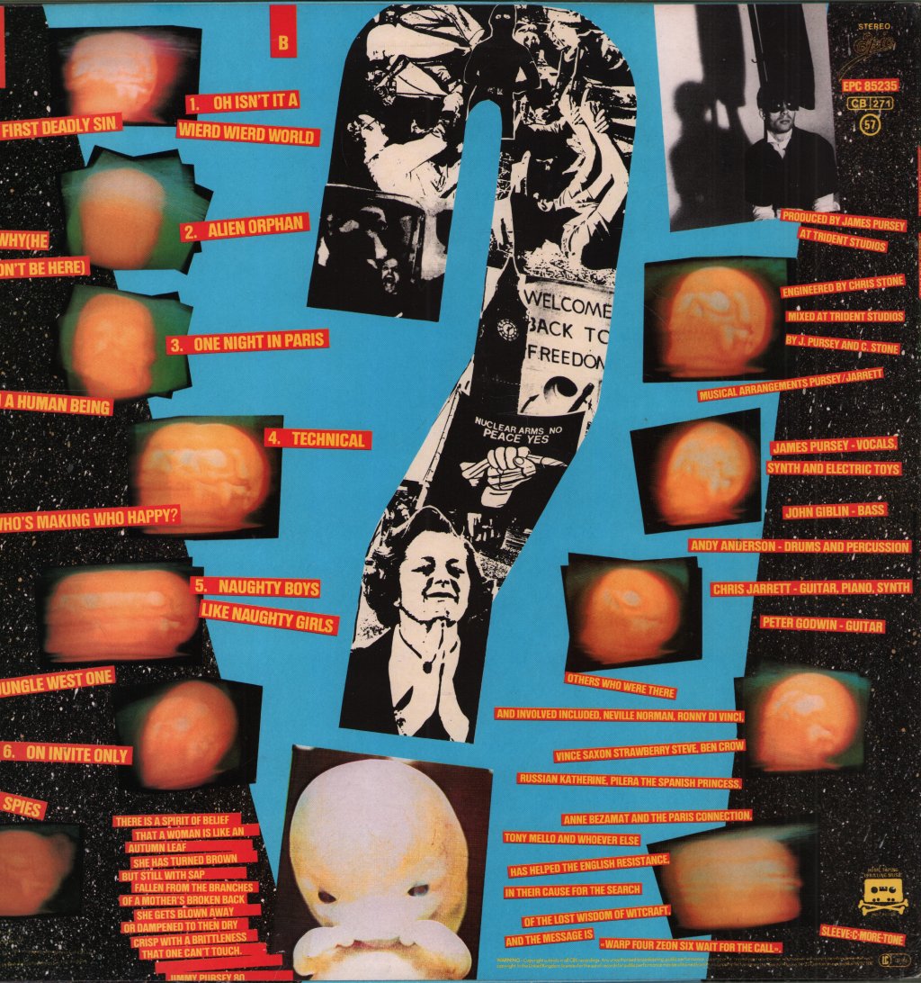 Jimmy Pursey - Alien Orphan - Lp