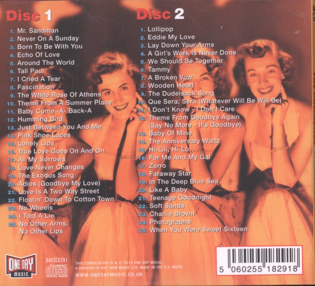 Chordettes - Greatest Hits - Double Cd