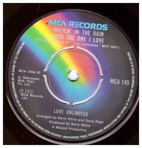 Love Unlimited - Walkin' In The Rain With The One I Love - 7 Inch