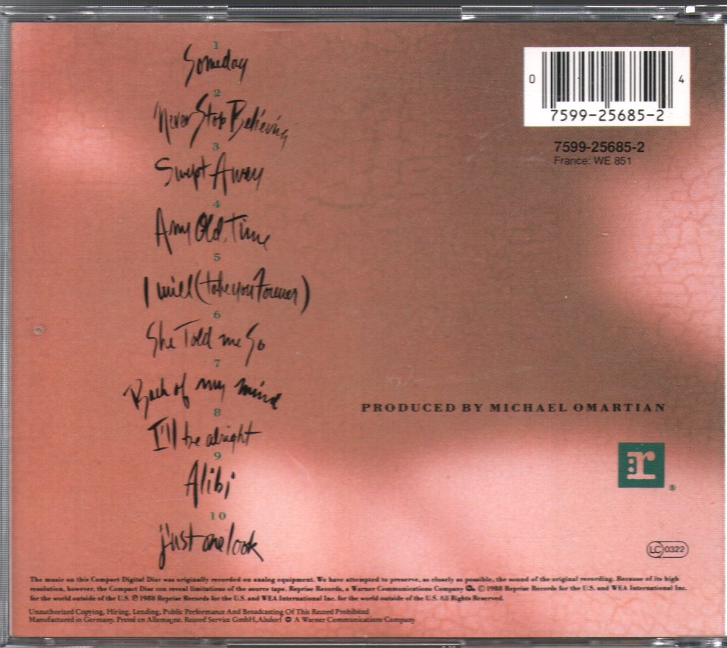 Christopher Cross - Back Of My Mind - Cd
