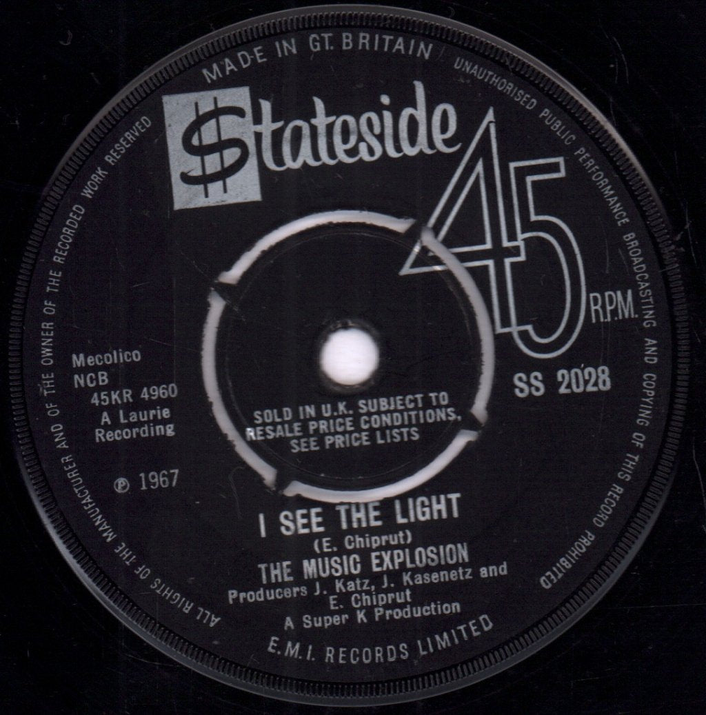 Music Explosion - Little Bit O'Soul - 7 Inch
