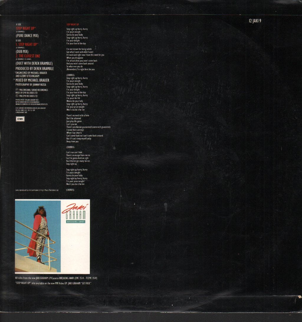 Jaki Graham - Step Right Up - 12 Inch