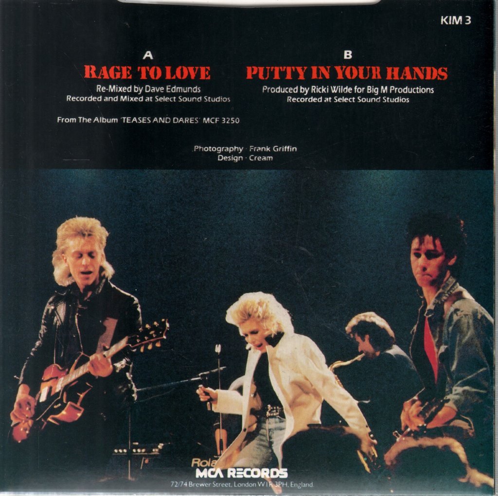 Kim Wilde - Rage To Love - 7 Inch